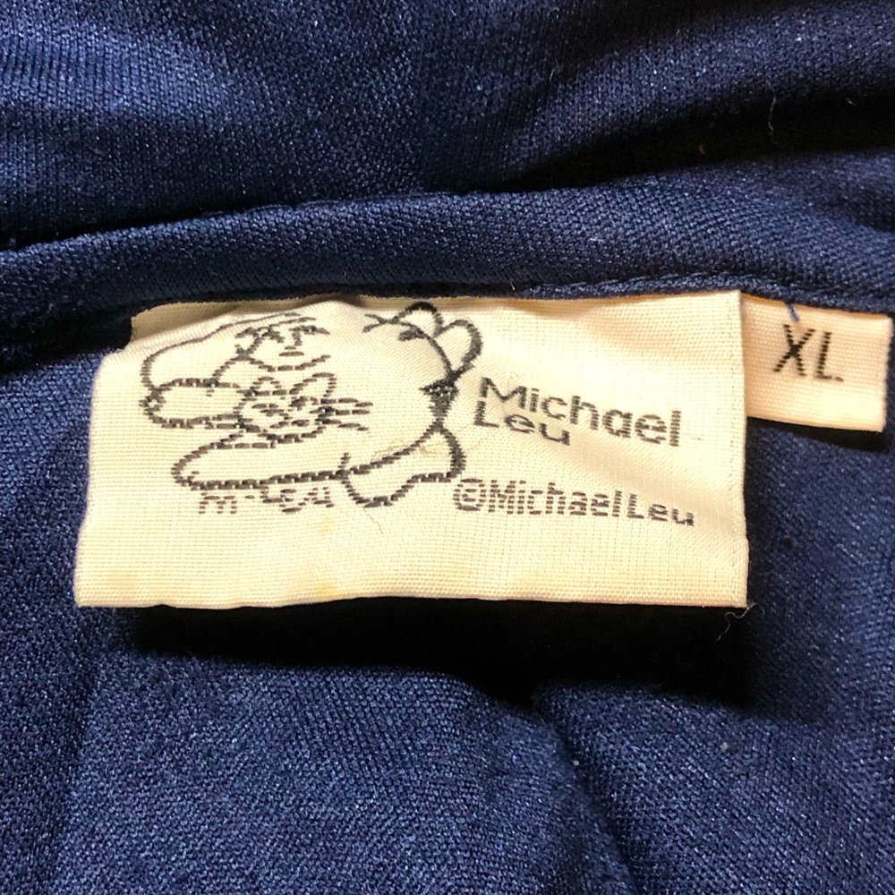 Michael Leu Watercolor Hooded Jacket Size XL - Picture 8 of 9